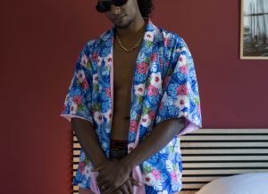 kimono flo mixte bleu rose